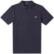 Fred Perry Original enfärgad polo navy ice Blue, Herr