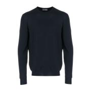 Drumohr Round-neck Knitwear Black, Herr