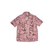 Deus Ex Machina Short Sleeve Shirts Pink, Herr