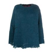 Vitelli Round-neck Knitwear Blue, Dam