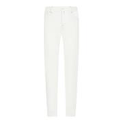 Kiton Klassiska Straight Byxor White, Herr