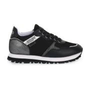 Liu Jo Högkvalitativa lädersneakers Black, Dam