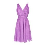 Pinko Ellie 2 FIL Coupe Klänning Purple, Dam