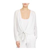 Ralph Lauren Mysig stickad tröja för kvinnor White, Dam
