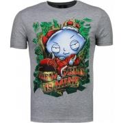 Local Fanatic Rich Stewie Money World - T Shirt Herr - 2005G Gray, Her...