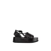 Paloma Barceló Napa Black Platta Sandaler Black, Dam