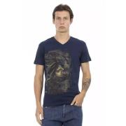 Trussardi T-Shirts Blue, Herr