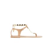 Ancient Greek Sandals Chryso Spegel Sandaler Beige, Dam