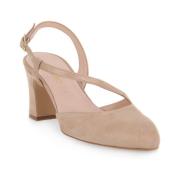 Melluso Nude Drill Pumps Pink, Dam