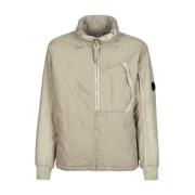 C.p. Company Lätt Jacka Flatt Nylon Oxford Tan Arena Beige, Herr