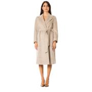 Max Mara Studio Alpackakappa - Storlek 40, Färg: Grå Melange Beige, Da...