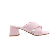 E mia Stiliga heeled mules för kvinnor Pink, Dam