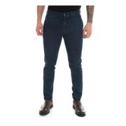 Fay Jeans denim cut chino Blue, Herr