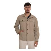 Fay Skjorta Jacket Beige, Herr