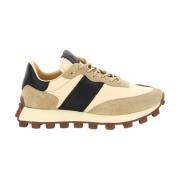 Tod's Panelade Låga Sneakers Beige, Herr