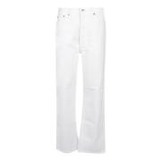 Re/Done 90 -talets höga lösa jeans White, Dam