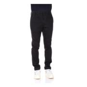 Dondup Stiliga Slim-Fit Byxor Black, Herr