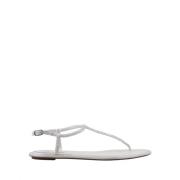 René Caovilla Flat Sandals White, Dam