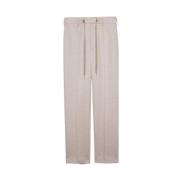 Zadig & Voltaire Lurex Spark Byxor, Kopparnyanser Beige, Dam