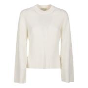 Loulou Studio Round-neck Knitwear Beige, Dam