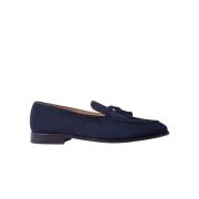 Scarosso Lätta Duccio Abisso Scamosciato Loafers Blue, Herr