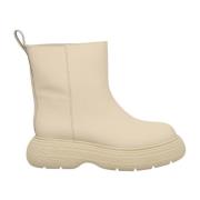 Gia Borghini Stiliga Beige Ankelboots för Kvinnor Beige, Dam