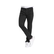 Jacob Cohën Slim Fit Svarta Jeans med diskreta svarta sömmar Black, He...