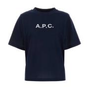 A.p.c. T-Shirts Blue, Dam