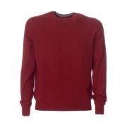 Gran Sasso Crew Neck Sweater Red, Herr