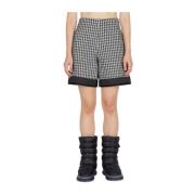 Moncler Tweed Långa Shorts Black, Dam