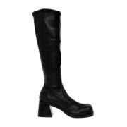 Miista Hedy Heeled Boots Black, Dam