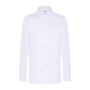 Kiton Lyxig Bomullsskjorta White, Herr