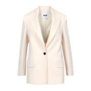 Msgm Blazerjacka Beige, Dam