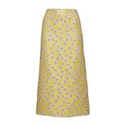 La DoubleJ Glittrande Margarita Jacquard Pennkjol Yellow, Dam