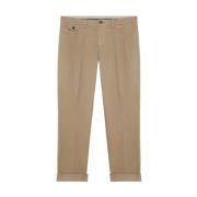 Brooks Brothers Khaki Stretch Bomulls Chinos Green, Herr