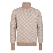 Drumohr Rb05 Camel Turtleneck Sweater Beige, Herr