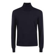 Gran Sasso Blå Merino Sweaters Blue, Herr