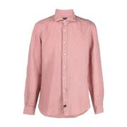 Fay Casual skjorta Pink, Herr