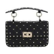 Valentino Garavani Small Rockstud Spike Nappa Leather Väska Black, Dam