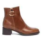 Nerogiardini Bruna Läder Ankelboots Brown, Dam