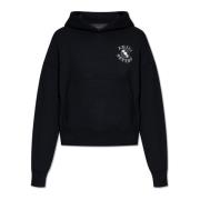 Amiri Hoodie med logotryck Black, Dam