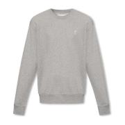 Ami Paris Sweatshirt med logotyp Gray, Herr