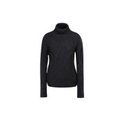 Moorer Ren Cashmere Turtleneck Tröja Black, Dam