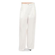 Blugirl Wide Trousers White, Dam