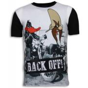 Local Fanatic Back Off - Digital Rhinestone T -Skjorta Black, Herr