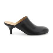 Marsell Elegant Heeled Mules Black, Dam