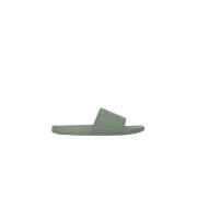 Anine Bing Artichoke Green Slides med Monogram Green, Dam