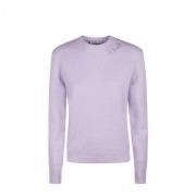 MC2 Saint Barth Crewneck Sweater med St. Barth Brodyr Purple, Dam