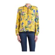Diane Von Furstenberg Elegant Blus för Moderna Kvinnor Yellow, Dam