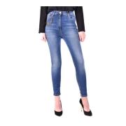 Elisabetta Franchi Slim Fit Denim Jeans Pj92S06E2V369 Blue, Dam